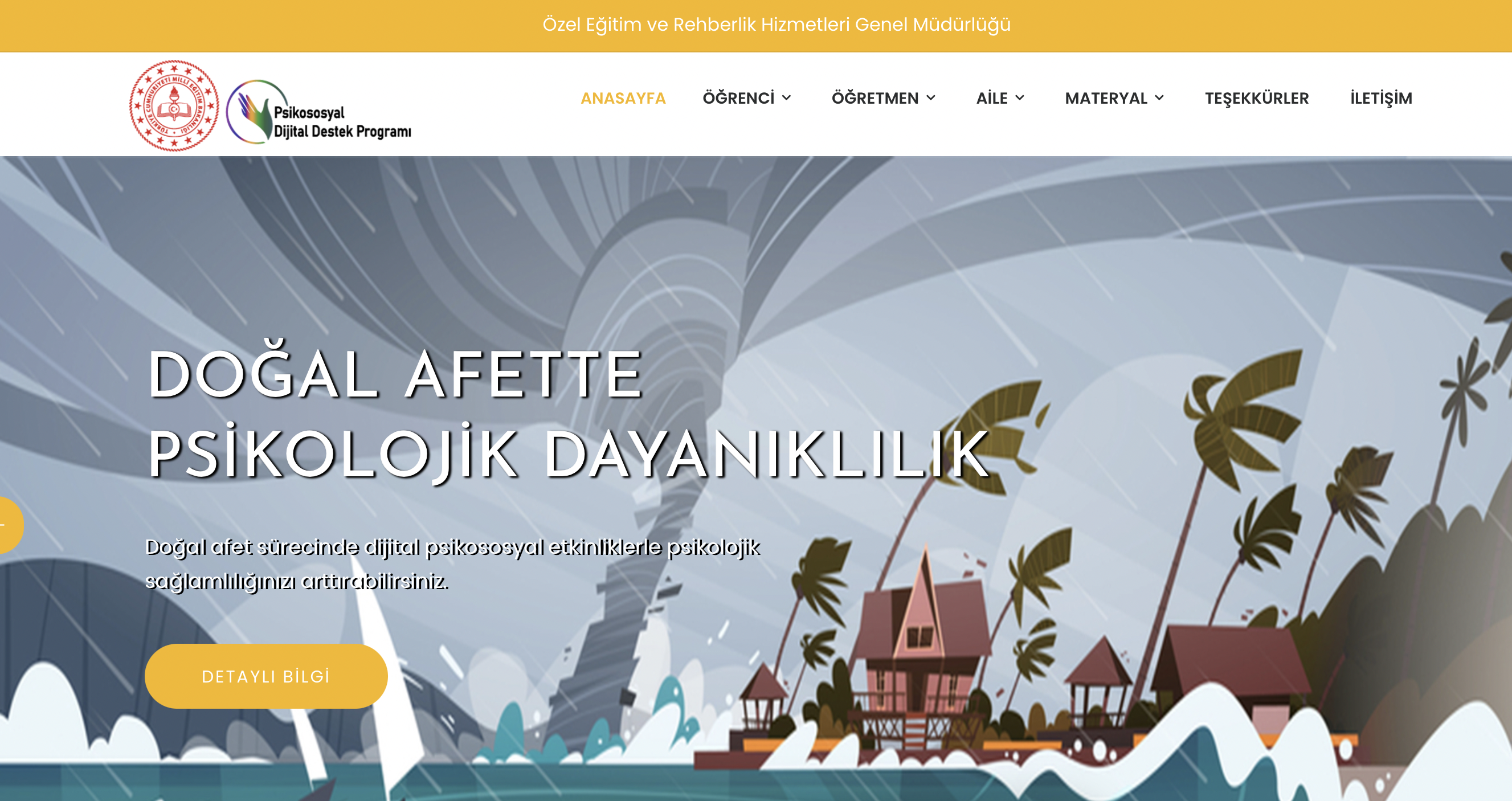 PSİKOSOSYAL DİJİTAL SOSYAL DESTEK PROGRAMI